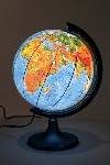 Globus 250 mm polityczno-fizyczny podświetlany
