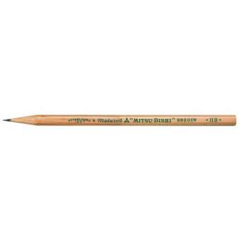 Ołówek z drewna cedrowego ekologiczny bez gumki Uni HB 9800 UNI (12szt) 