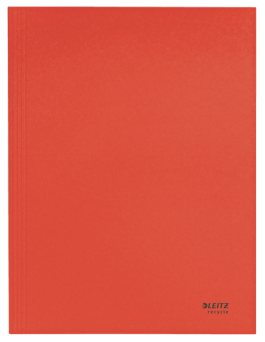 Teczka kartonowa Leitz Recycle, neutralna pod względem emisji CO2 A4, czerwona 39060025
