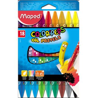 Kredki Colorpeps pastele olejne 18 szt Maped 