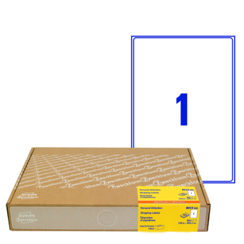 Etykiety wysyłkowe Avery Zweckform 300 arkuszy w opakowaniu 199,6x289,1 mm