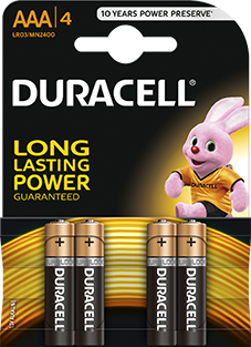 Bateria Basic AAA/LR3 K4 (4 szt.) DURACELL 