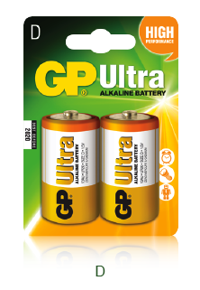 Bateria alkaliczna GP ULTRA LR20/D 1.5V GPPCA13AU005 (2 szt.)