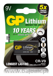 Bateria litowa GP 9V / U9VL 9.0V GPPVLCRV9009 