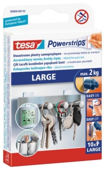 Plastry samoprzylepne TESA Powerstrips duże kpl. 10szt. Powerstrips duże kpl.10 szt.