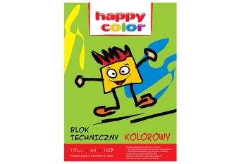 Blok techniczny 10 kartek kolor 170g A3 HAPPY COLOR