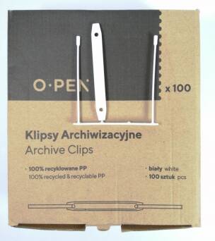 Klipsy archiwizacyjne 100 szt O-PEN AMA603445 
