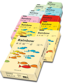 Papier xero kolorowy Rainbow jasno żółty 12 