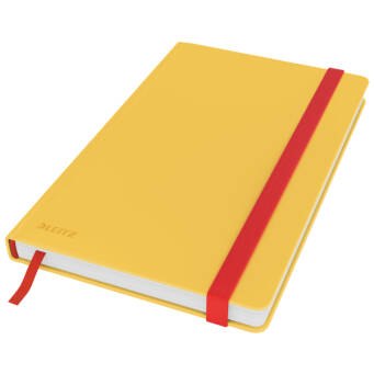 Notatnik Leitz Cosy Soft Touch, w kratkę, z twardą okładką A5 żółty