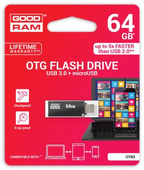 Pamięć USB GOODRAM 64GB OTN3 czarny USB 3.0
