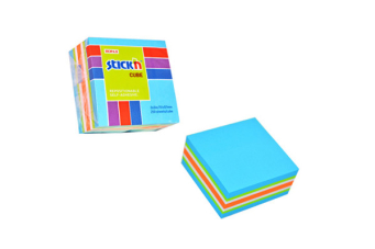 Notes kostka 51mm x 51mm mix kolorów neon i pastel STICK`N  250 kartek 