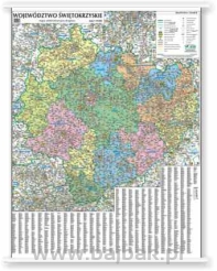 ŚWIĘTOKRZYSKIE- mapa administracyjno - samochodowa 100x120 1:170 000