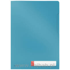 Folder A4 z kieszonką na etykietę Leitz Cosy, niebieski