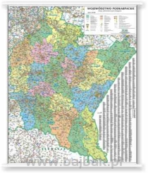 PODKARPACKIE - mapa administracyjno - samochodowa 100x120 1:200 000