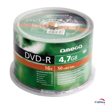 Płyta OMEGA/PLATINET DVD-R 4,7GB 16X CAKE (50)