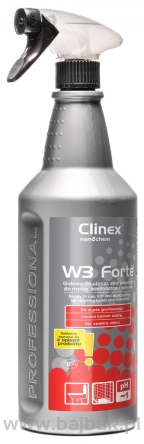 Preparat CLINEX W3 Forte 1L 77-634, do mycia sanitariatów i łazienek