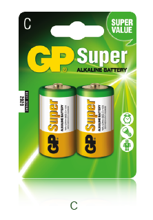 Bateria alkaliczna GP Super C / LR14 (2 szt) 1.5V GPPCA14AS003 