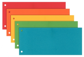 Separatory (przekładki) kartonowe 1/3 A4 Esselte opakowanie 100 szt mix kolorów