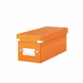 Pudełko na CD/DVD Click & Store metaliczne pomarańczowe LEITZ  WOW 