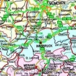 EUROPA - mapa polityczno - drogowa 140x100 1:4 300 000 - fragment 1:1