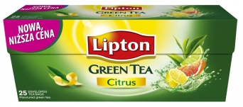 Herbata LIPTON GREEN CITRUS 25szt 
