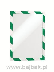DURAFRAME SECURITY A4 – dwukolorowa, samoprzylepna ramka magnetyczna, zielony/biały 