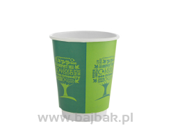 Kubki papierowe dwuwarstwowe Green Tree 250ml, op. 25 szt., w 100% biodegradowalne  VDW-08-GR
