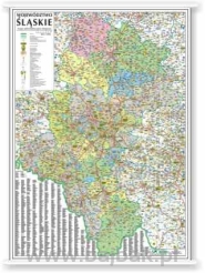 ŚLĄSKIE - mapa administracyjno - samochodowa 100x120 1:150 000
