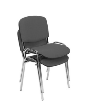 Krzesło konferencyjne ISO chrome C-73 szaro-czarny