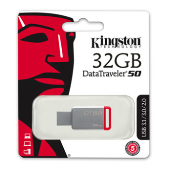 Pamięć USB 3.0 DataTraveler DT50 32GB metal czerwony Kingston 