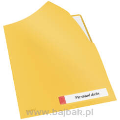 Folder A4 z kieszonką na etykietę Leitz Cosy, żółty