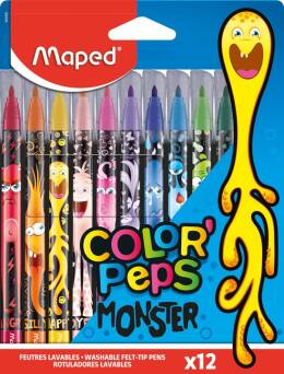 Flamastry COLORPEPS MONSTER 12 szt. Maped 845400 