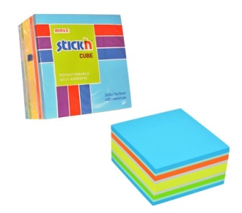 Notes samoprzylepny 76x76 mix kolorów neon i pastel STICK`N 400 kartek