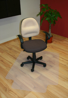Mata pod krzesło miękka (PP) 120x80/50cm DATURA / DOTTS ergonomiczna mała na podłogę twardą