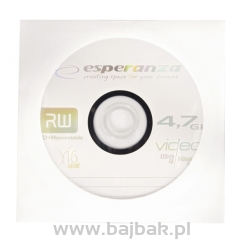 Płyta DVD+R ESPERANZA 4,7GB X16 - KOPERTA 