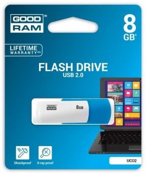 Pamięć USB GOODRAM 8GB UCO2 USB 2.0 miks kolorów 