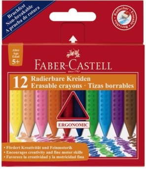 Kredki Grip trójkątne 12 kol. opakowanie kartonowe Faber-Castell 