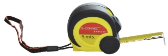 Miarka metalowa Q-CONNECT, zwijana, 19mmx5m, czarno-żółta 