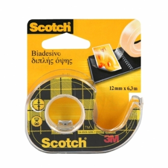 Taśma dwustronnie klejąca Scotch®  na podajniku 12mm x 6.3m