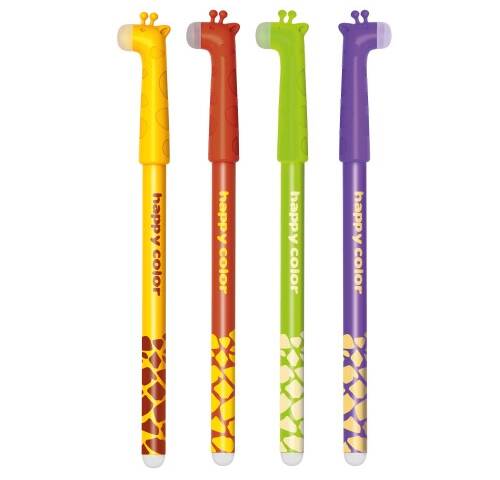 Usuwalny długopisy żelowe w kolorowych obudowach HAPPY COLOR